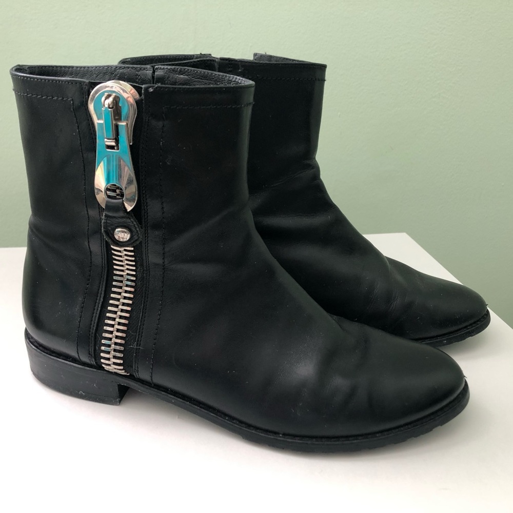 Stuart Weitzman Ankle Boots, Black, 7.5
